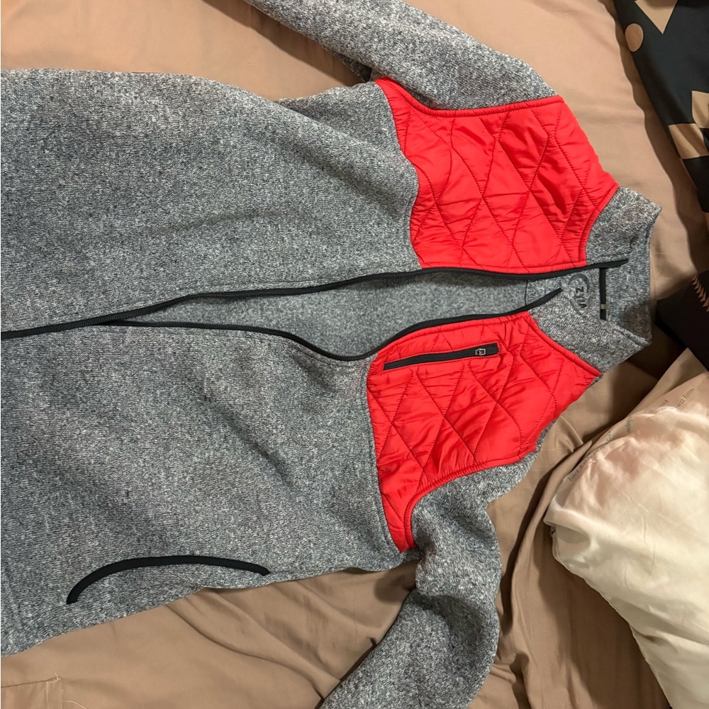 ZYIA Gray and Red Women's Jacket